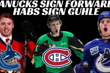 NHL Signings - Habs, Canucks, Coyotes, Bruins +  RFA Arb Updates