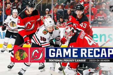 Blackhawks @ Devils 1/5 | NHL Highlights 2024