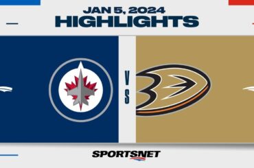 NHL Highlights | Jets vs. Ducks - January 5, 2024