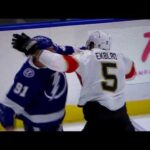 NHL hockey fight - Steven Stamkos(Lightning) vs. Aaron Ekblad(Panthers)