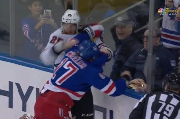 Jarred Tinordi Drops The Gloves With Blake Wheeler