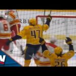 Predators'  Michael McCarron Gifted Goal As Dump-In Deflects Off Daniel Vladar's Blocker And In