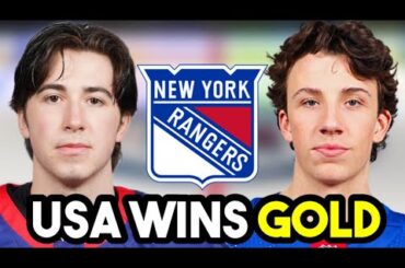 New York Rangers PROSPECTS WIN GOLD At WORLD JUNIORS With Team USA!