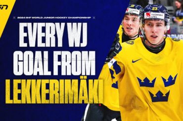 EVERY JONATHAN LEKKERIMAKI GOAL FROM THE 2024 WORLD JUNIOR CHAMPIONSHIP