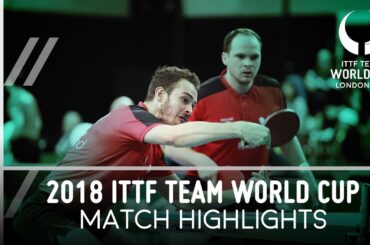 2018 Team World Cup Highlights I Paul Drinkhall/Samuel Walker vs Koki Niwa/Jin Ueda (Group)