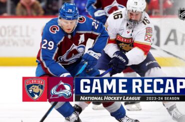 Panthers @ Avalanche 1/6 | NHL Highlights 2024