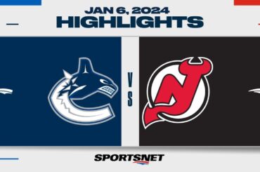 NHL Highlights | Canucks vs. Devils - January 6, 2024