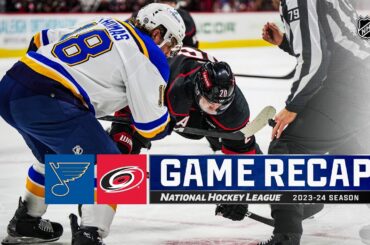 Blues @ Hurricanes 1/6 | NHL Highlights 2024