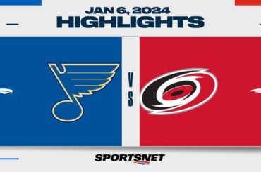 NHL Highlights | Blues vs. Hurricanes - January 6, 2024