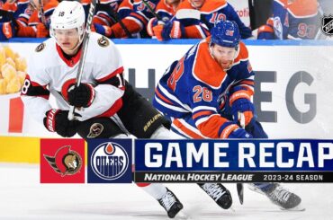 Senators @ Oilers 1/6 | NHL Highlights 2024