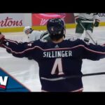 Kirill Marchenko Goes Behind-The-Back To Set Up Cole Sillinger For Sweet Goal vs. Wild