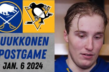 Ukko-Pekka Luukkonen Postgame Interview vs Pittsburgh Penguins (1/6/2024)