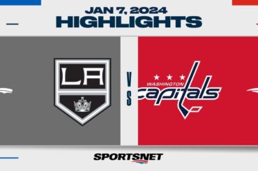 NHL Highlights | Kings vs. Capitals - January 7, 2024