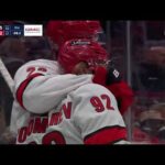 Vasily Ponomarev ROOFS one for FIRST NHL goal and multi-point night in debut #hurricanes #capitals