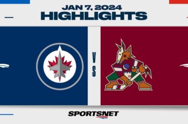 NHL Highlights | Jets vs. Coyotes - January 7, 2024