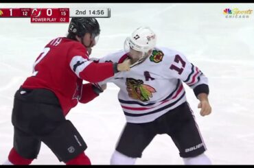 Nick Foligno Drops The Gloves With Brendan Smith