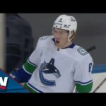 Canucks' Brock Boeser Makes A Slick Move In Tight To Pot His 25th Goal Of The season