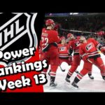 NHL Power Rankings Week 13