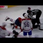 NHL hockey fight - William Lockwoood(Panthers) vs. Michael Pezzetta(Canadiens)