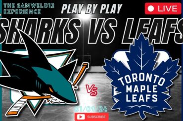 SAN JOSE SHARKS vs. TORONTO MAPLE LEAFS | Live NHL Hockey | Play by play | Watch party