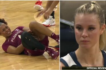 Player KICKED After Trying To TRIP Opponent With Her Legs, Then Waves Goodbye To Her After Ejection!