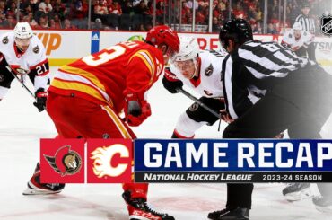 Senators @ Flames 1/9 | NHL Highlights 2024