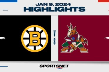 NHL Highlights | Bruins vs. Coyotes - January 9, 2024