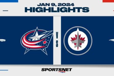 NHL Highlights | Blue Jackets vs. Jets - January 9, 2024