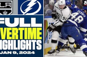 Los Angeles Kings at Tampa Bay Lightning | FULL Overtime Highlights - January 9, 2024