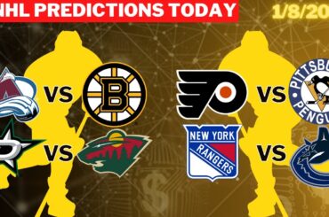 4 NHL Picks Today 1/8/24 NHL Picks and Predictions * NHL bets today