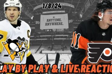 Pittsburgh Penguins vs Philadelphia Flyers Live Reaction | NHL Play by Play | Flyers vs Penguins