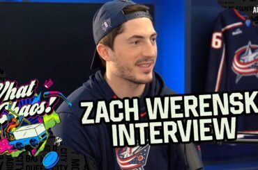 Columbus Blue Jackets' Zach Werenski talks being a young vet and his college days with Dylan Larkin