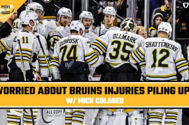 Worried about the Bruins INJURIES Piling Up? w/ Mick Colageo | Pucks with Haggs