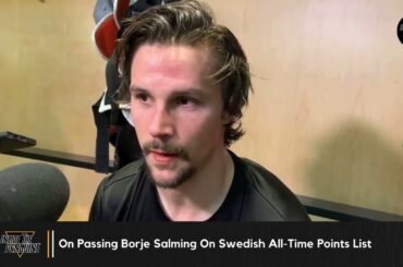 Penguins' Erik Karlsson Talks Passing Borje Salming In Scoring