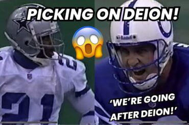 When Peyton Manning ‘TESTED’ Deion Sanders 🥵 (QB vs DB Matchup) Peyton Manning vs Deion Sanders!