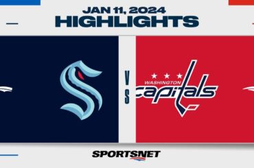 NHL Highlights | Kraken vs. Capitals - January 11, 2024