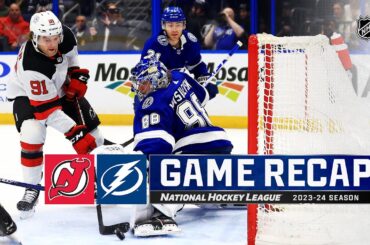 Devils @ Lightning 1/11 | NHL Highlights 2024