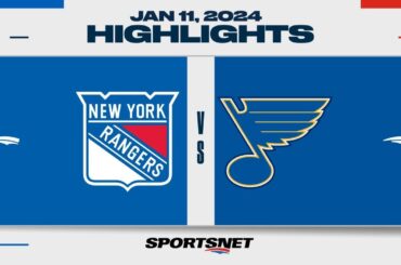 NHL Highlights | Rangers vs. Blues - January 11, 2024