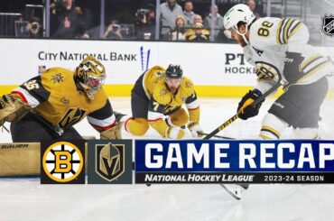 Bruins @ Golden Knights 1/11 | NHL Highlights 2024