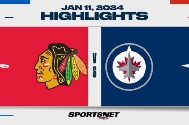 NHL Highlights | Blackhawks vs. Jets - January 11, 2024