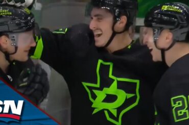 Stars' Esa Lindell Sends Full Ice Saucer To Mason Marchment, Sets Up Roope Hintz Goal