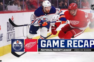 Oilers @ Red Wings 1/11 | NHL Highlights 2024
