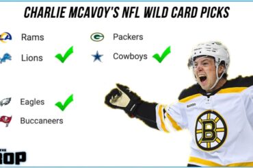 Bruins' Charlie McAvoy gives his NFL Playoff Stone Cold Locks of Wild Card Weekend | The Drop