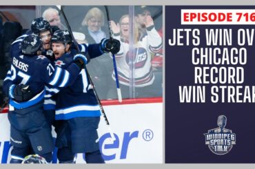 Winnipeg Jets win 2-1 over Chicago Blackhawks, set franchise record for win streak