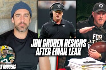 Pat McAfee & Aaron Rodgers Talk Jon Gruden Resigning After Email Scandal