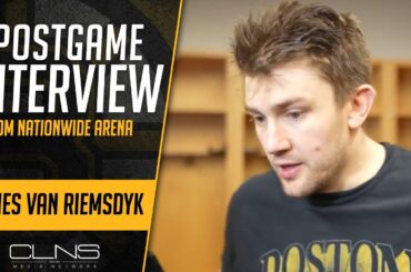 James van Riemsdyk Postgame Interview | Bruins vs Blue Jackets