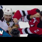 Back-to-Back Fights Erupt Between Devils and Blackhawks As Tensions Boil Over