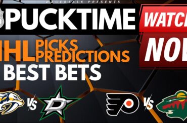 NHL Predictions, Picks & Odds | Predators vs Stars | Flyers vs Wild | PuckTime Jan 12