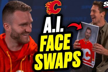 Calgary Flames Guess A.I. Face Mashups