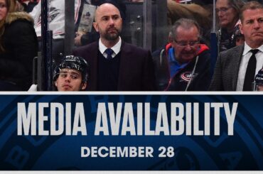 Head Coach Pascal Vincent provides an update on Zach Werenski | Media Availability (12/28/23)